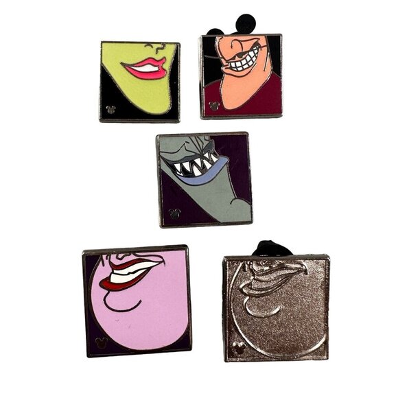 Disney Villains Chin Trading Pin Hades Ursula Brooch Badge Jewelry Badge - Picture 1 of 5